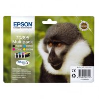 Epson T0895 - Pack x 4 cartuchos de inyección de tinta original C13T0895 4011 - Negro Cian Magenta Amarillo