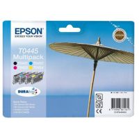 Epson T0445 - Pack x 4 cartuchos de inyección de tinta original C13T04454010 - Negro Cian Magenta Amarillo