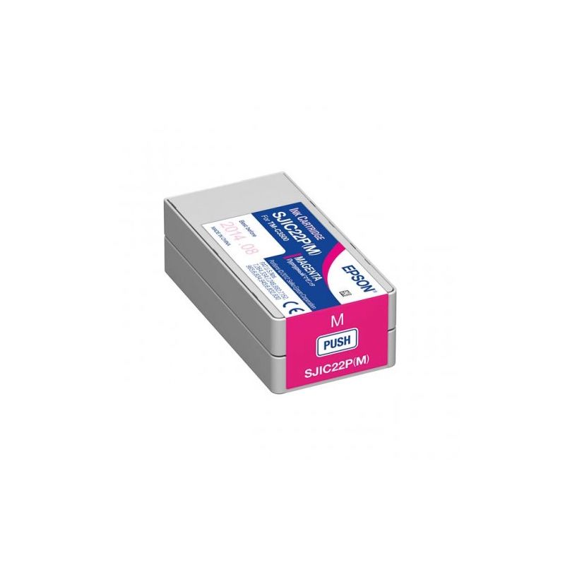 Epson SJIC22P(M) - Cartucho de inyección de tinta original C33S020603, SJIC22P(M) - Magenta