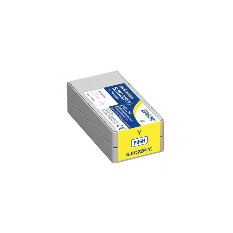 Epson SJIC22P(Y) - cartouche jet d'encre originale C33S020604, SJIC22P(Y) - Yellow