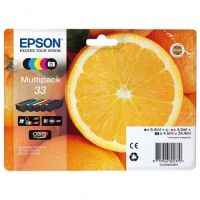 Epson T3337 - Pack x 5 C13T33374011 original ink jets - Black Cyan Magenta Yellow