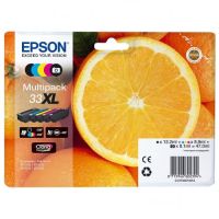 Epson T3357 - Pack x 5 cartuchos de inyección de tinta original C13T33574011 - Negro Cian Magenta Amarillo