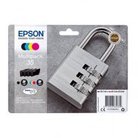 Epson T3586 - Confezione di 4 getto d’inchiostro originale C13T35864010 - Nero Ciano Magenta Giallo