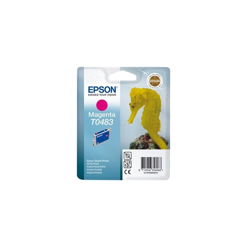 Epson T0483 - Cartucho de inyección de tinta original C13T04834010 - Magenta