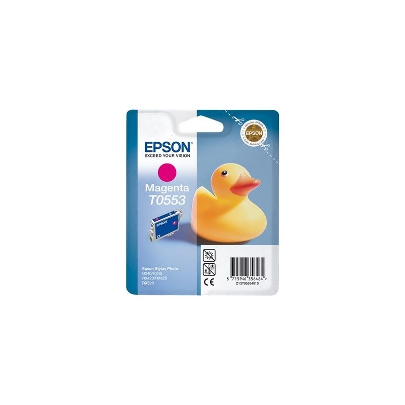 Epson T0553 - Cartucho de inyección de tinta original C13T05534010 - Magenta