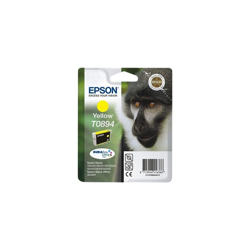 Epson T0894 - Cartucho de inyección de tinta original C13T08944011 - Amarillo