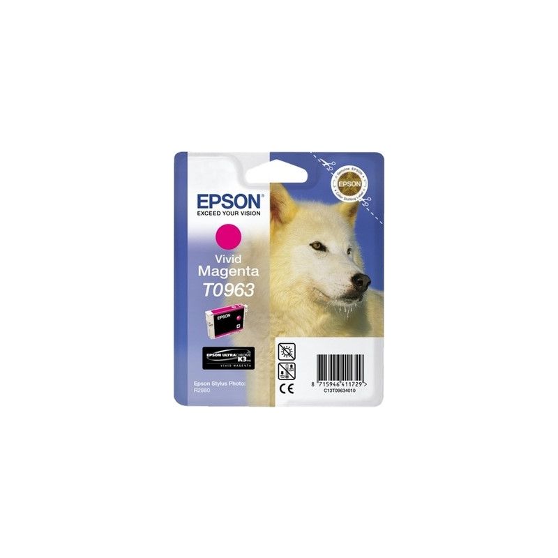 Epson T0963 - Cartucho de inyección de tinta original T0963 - Loup - Magenta