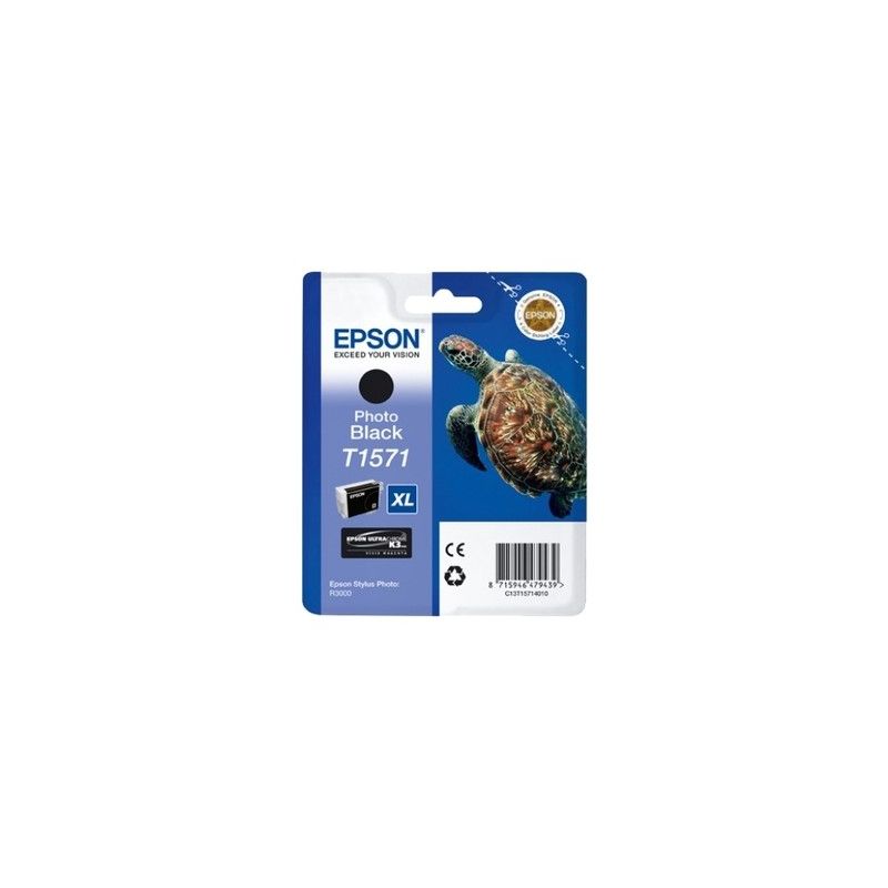 Epson T1571 - Cartucho de inyección de tinta original T157140 - Negro