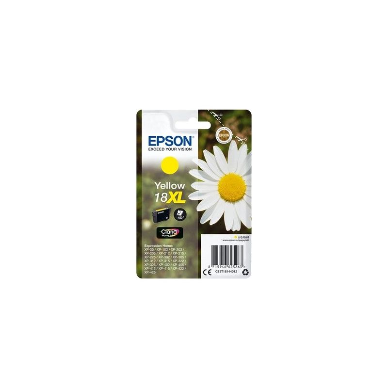 Epson 1814 - Cartucho de inyección de tinta original C13T18144012 - Amarillo