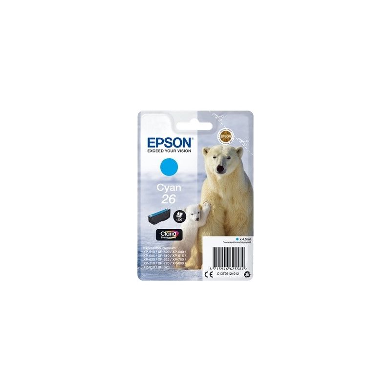 Epson T2612 - cartuccia a getto d’inchiostro originale T261240 - Ciano