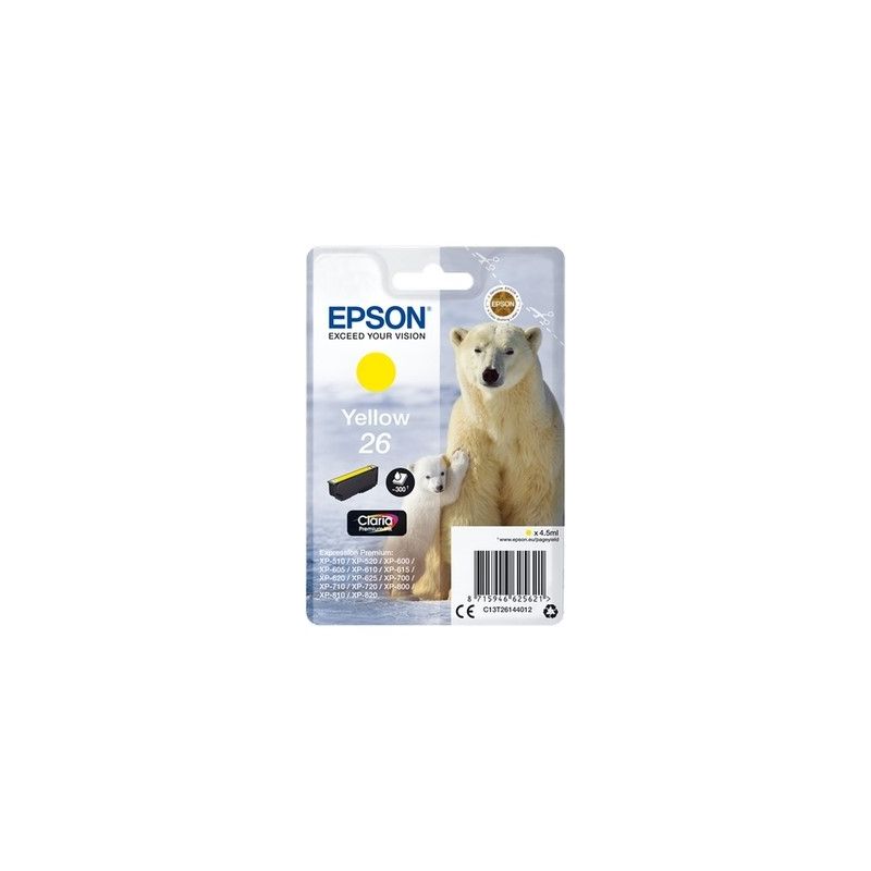 Epson T2614 - Cartucho de inyección de tinta original T261440 - Amarillo