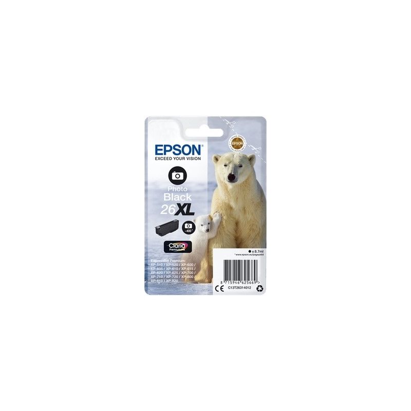 Epson 26XL - C13T26314012 original inkjet cartridge - Photo Black