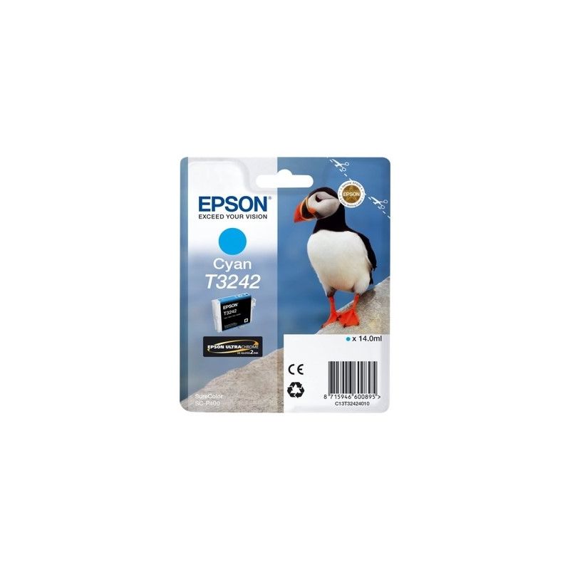 Epson T3242 - cartouche jet d'encre originale T324240 - Cyan