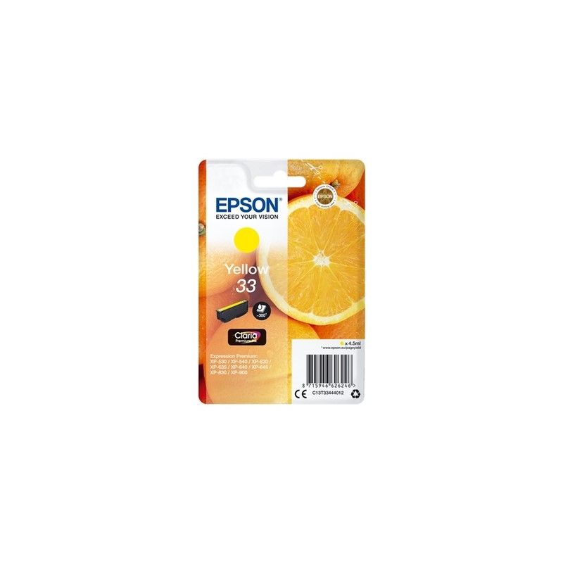 Epson T3344 - cartouche jet d'encre originale T334440 - Yellow