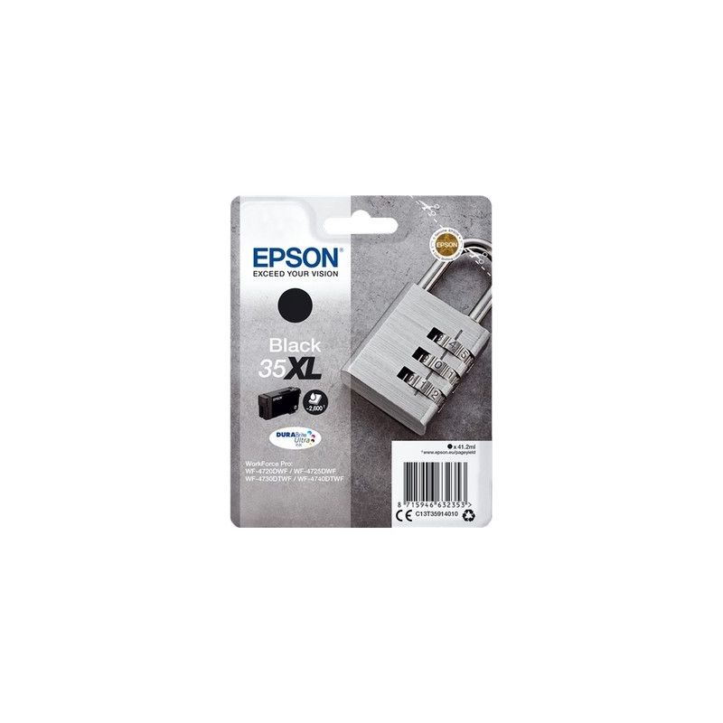 Epson T3591 - Cartucho de inyección de tinta original T35914010 - Negro