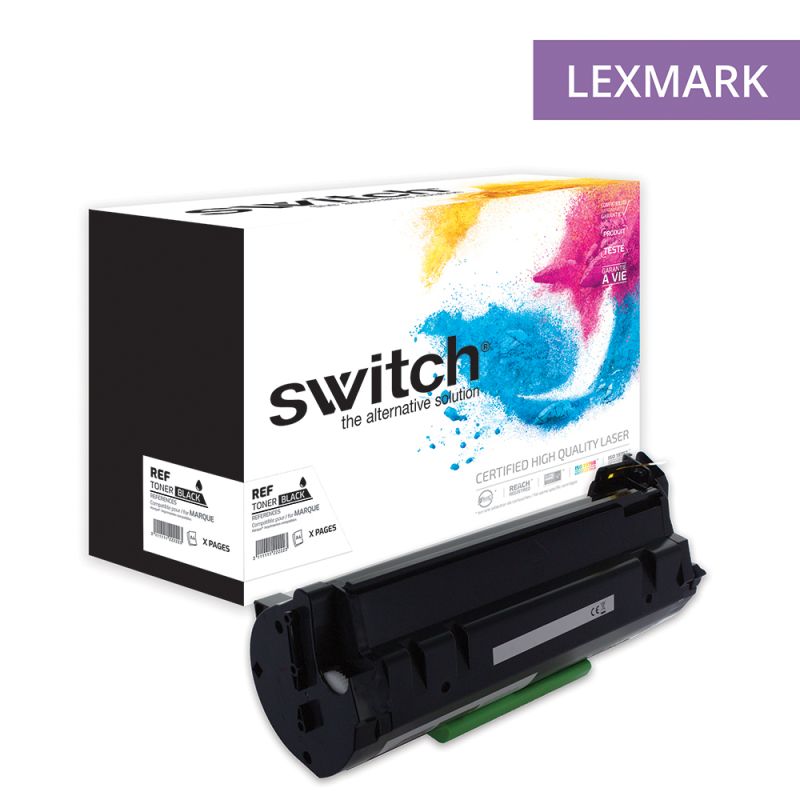 Lexmark 562 - SWITCH Tóner equivalente a 56F2000 - Negro