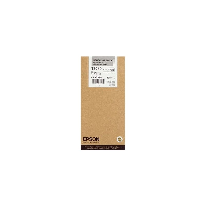 Epson T5969 - Cartucho de inyección de tinta original T596900 - Negro