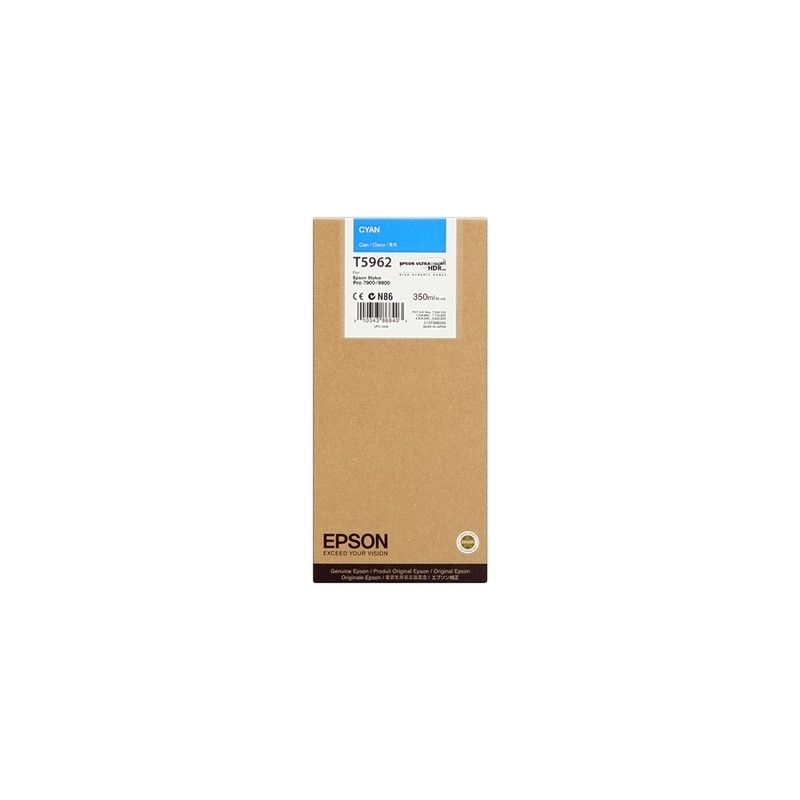 Epson T5962 - cartouche jet d'encre originale T596200 - Cyan