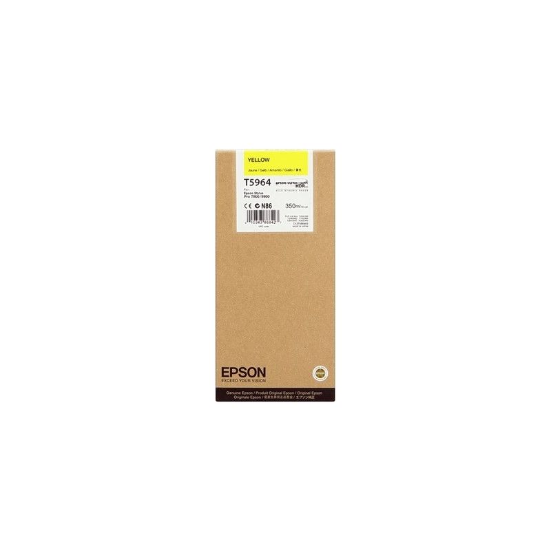 Epson T5964 - Cartucho de inyección de tinta original T596400 - Amarillo