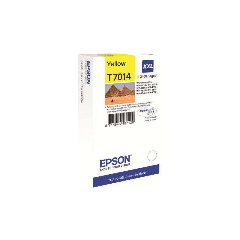 Epson T7014 - C13T70144010 original ink cartridge - Yellow
