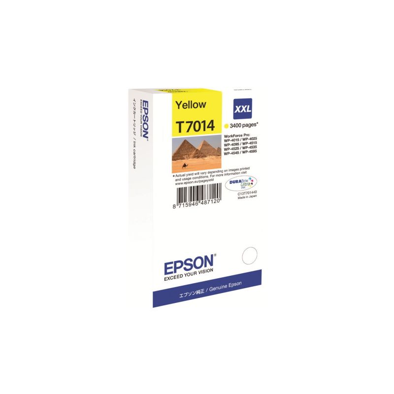 Epson T7014 - cartouche d'encre original C13T70144010 - Yellow