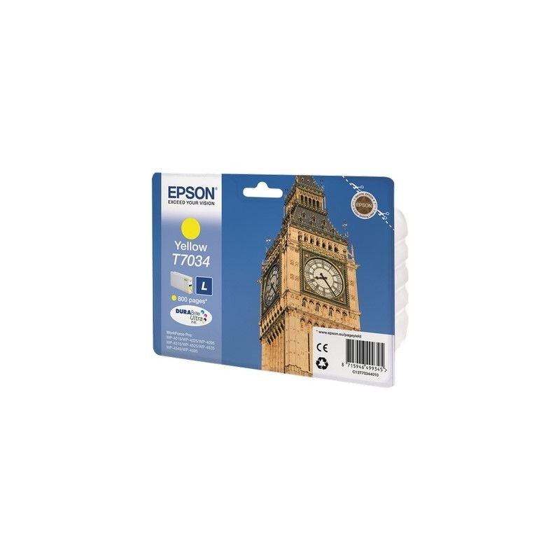 Epson T7034 - Cartucho de inyección de tinta original T703440 - Amarillo