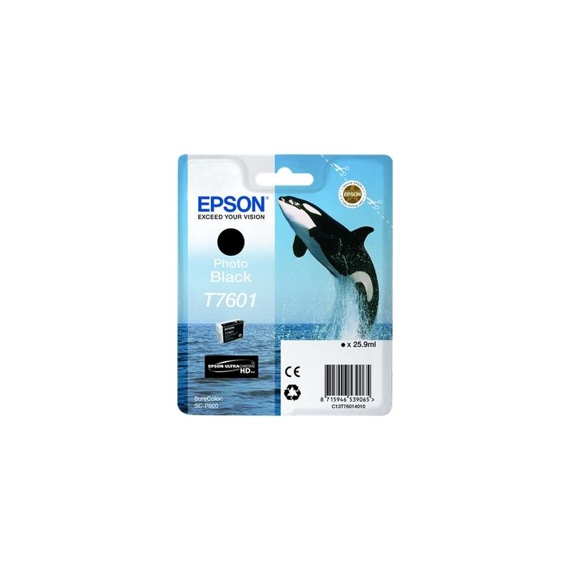 Epson 7601 - C13T76014010/ T7601 original ink cartridge - Photo Black