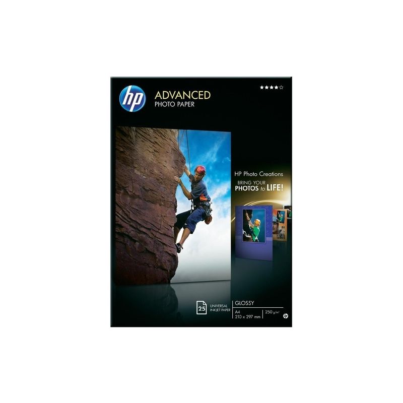 Hp - Papel A4 brillante 250g/m2 original 25 hojas - Hp Q5456A