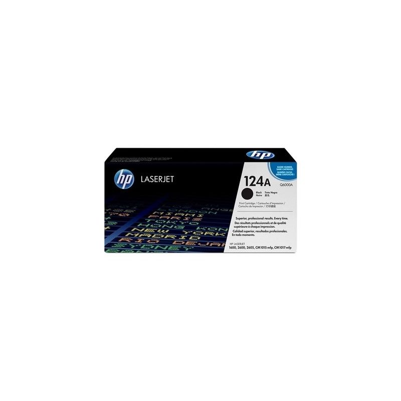 Hp 124A - Originaltoner Q6000A, 124A - Black