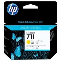 Hp 711 - Pack x 3 CZ136A original ink jets - Yellow