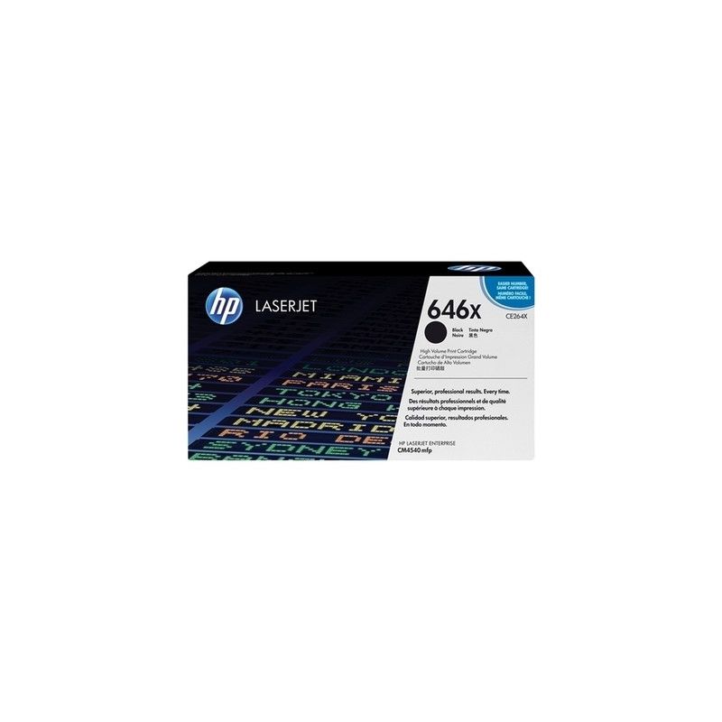 Hp 264X - Toner originale CE264X, 646X - Nero