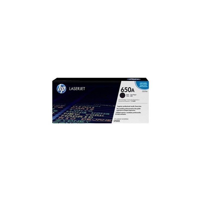 Hp 650A - Originaltoner CE270A, 650A - Black