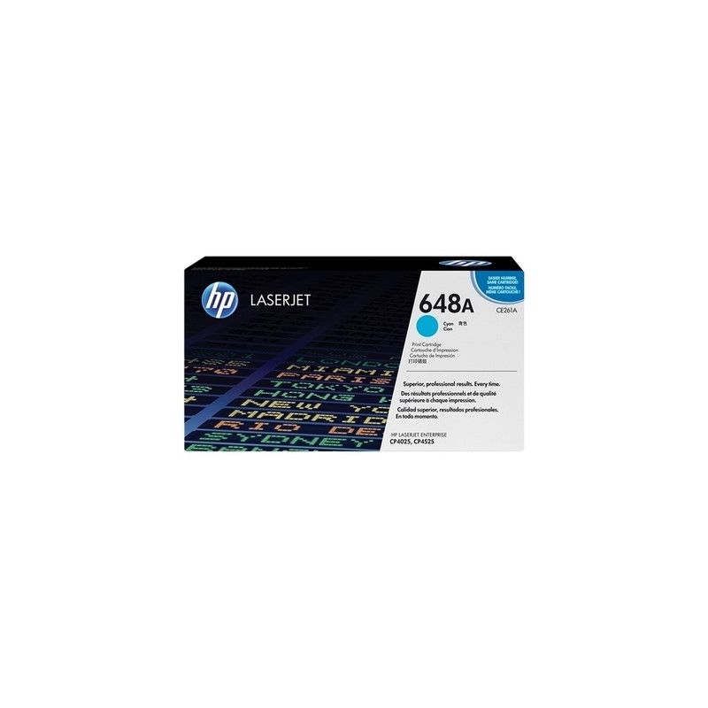 Hp 648A - CE261A, 648A Original Toner - Cyan