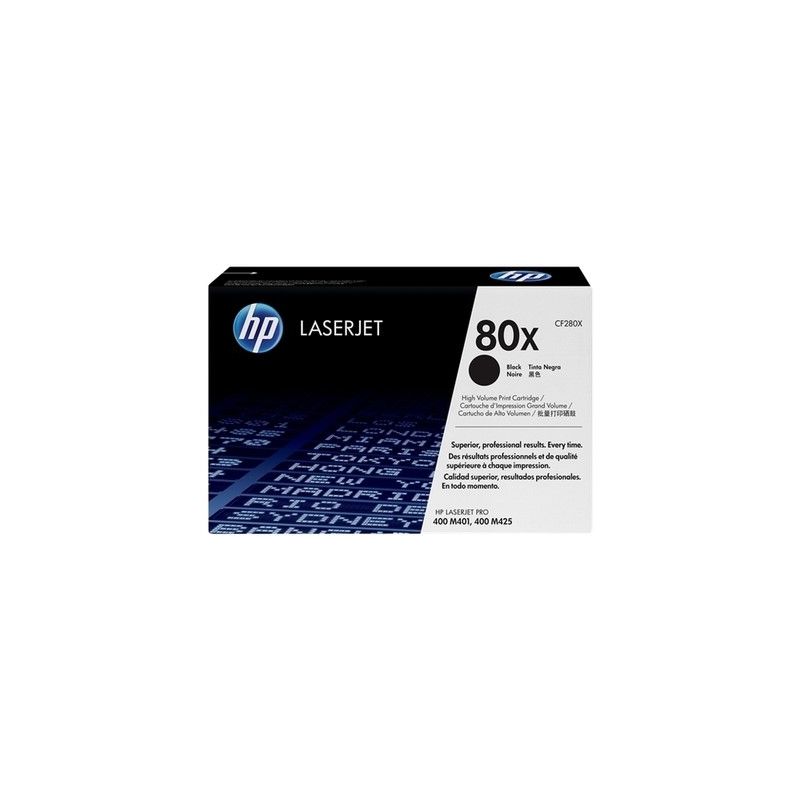 Hp 80X - Originaltoner CF280X, 80X - Black