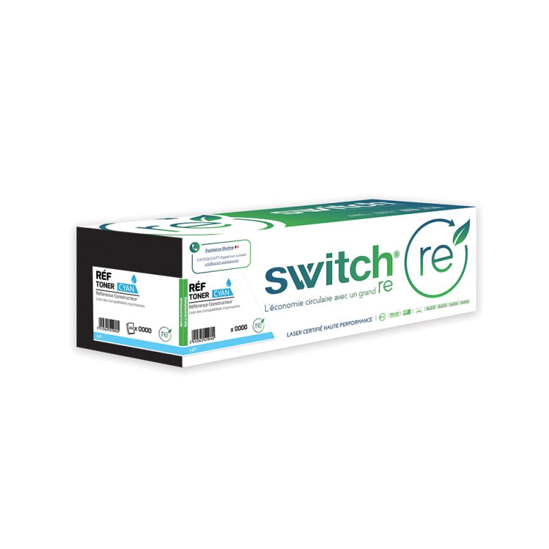 Hp 117A - SWITCH Toner Reman équivalent à W2071A, 117A - Cyan