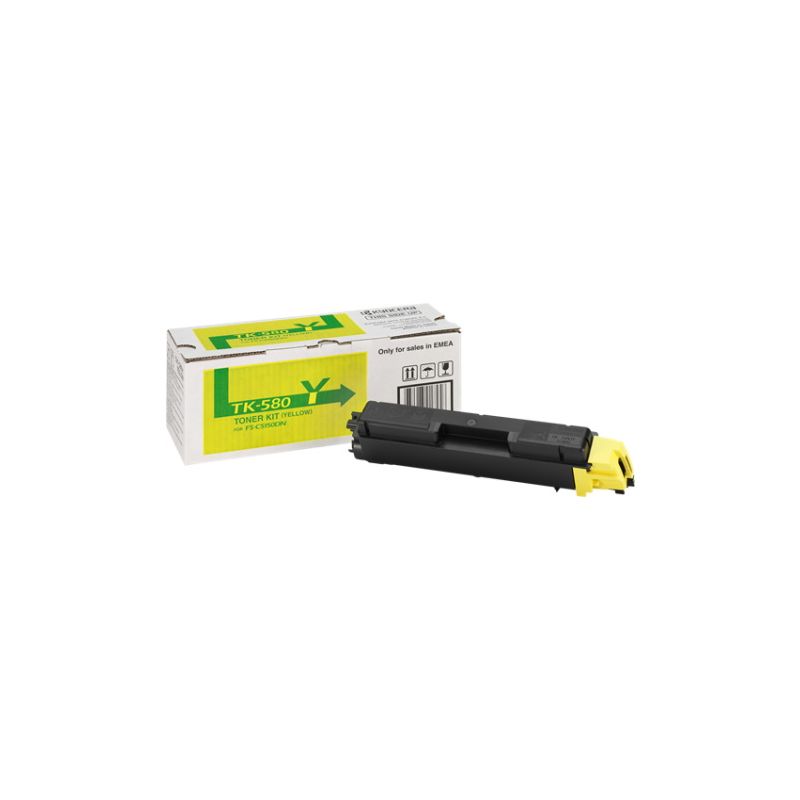 Kyocera Mita TK-580 - Originaltoner 1T02KTANL0, TK580Y - Yellow