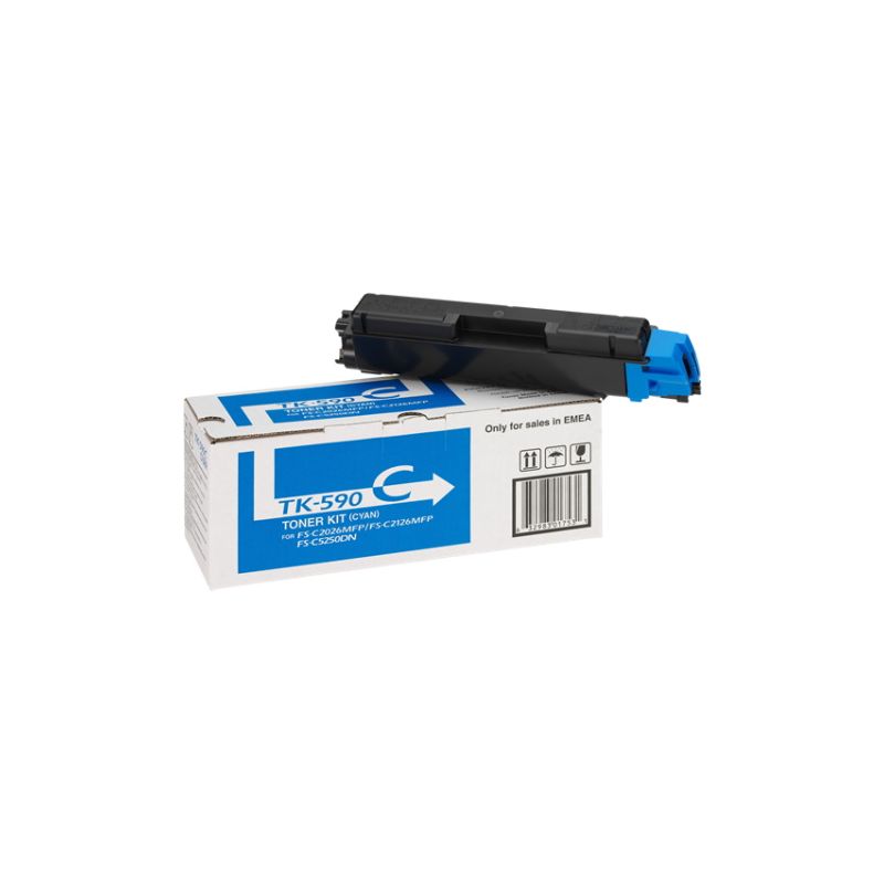 Kyocera Mita TK-590 - Original Toner 1T02KVCNL0, TK590C - Cyan