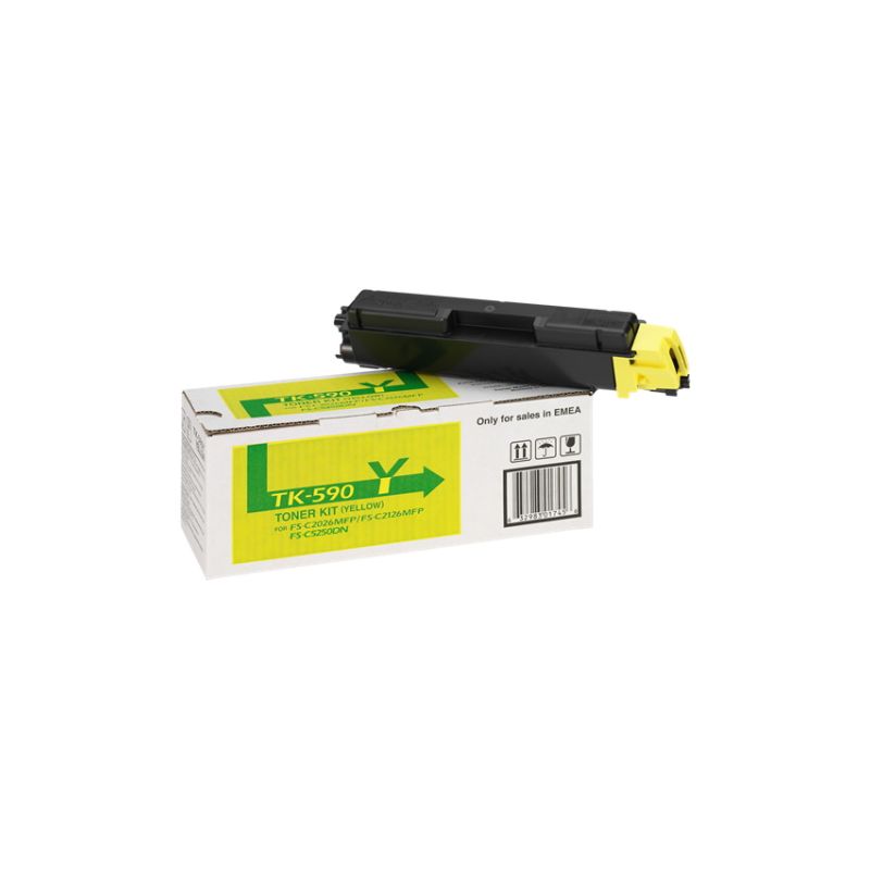 Kyocera Mita TK-590 - Original Toner 1T02KVANL0, TK590Y - Yellow