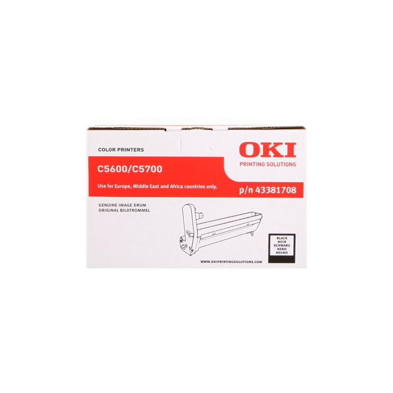 OKI C5600 - Original drum 43381708 - Black