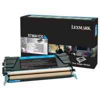 Lexmark X746C - Tóner original RETURN X746A1CG, 0X746A1CG - Cian
