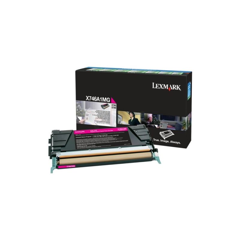 Lexmark X746M - Toner original RETURN X746A1MG, 0X746A1MG - Magenta