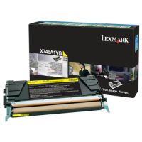 Lexmark X746Y - Tóner original RETURN X746A1YG, 0X746A1YG - Amarillo