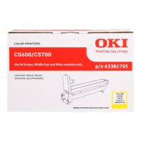 OKI C5600 - Tambour original 43381705 - Yellow