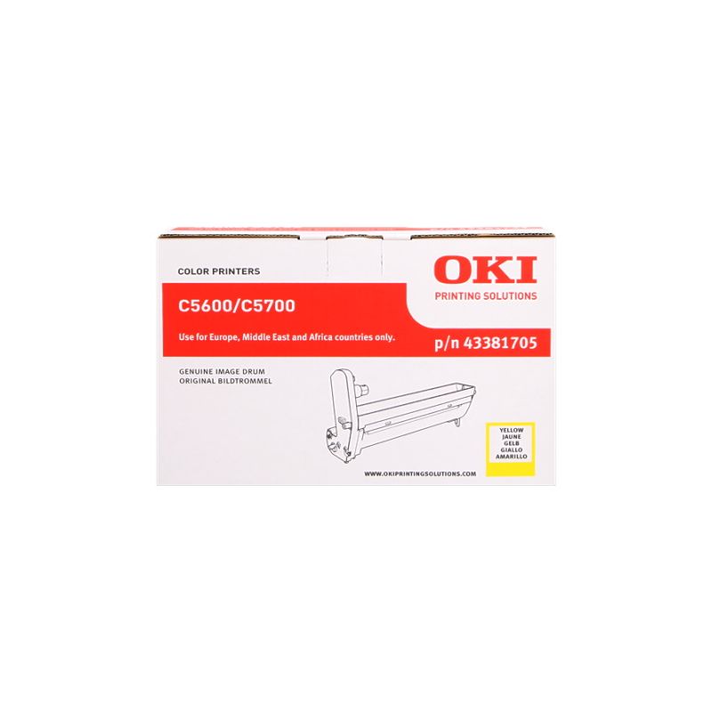 OKI C5600 - Original drum 43381705 - Yellow