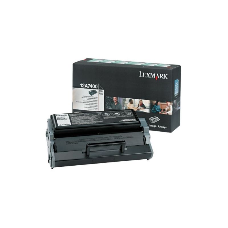 Lexmark 12A7400 - Toner original 12A7400 ,E321 - Black