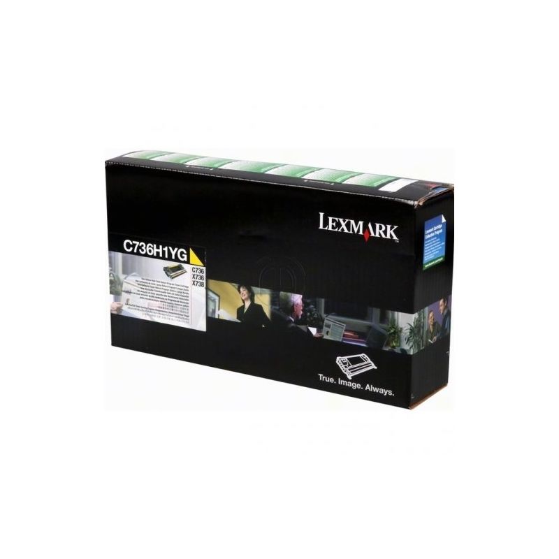 Lexmark 0C736H1YG - RETURN 0C736H1YG 0C544X1CG original toner - Yellow