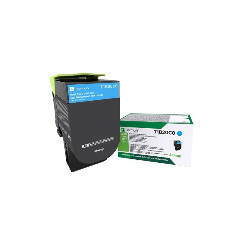 Lexmark 71B20C0 - Originaltoner 71B20C0 - Cyan