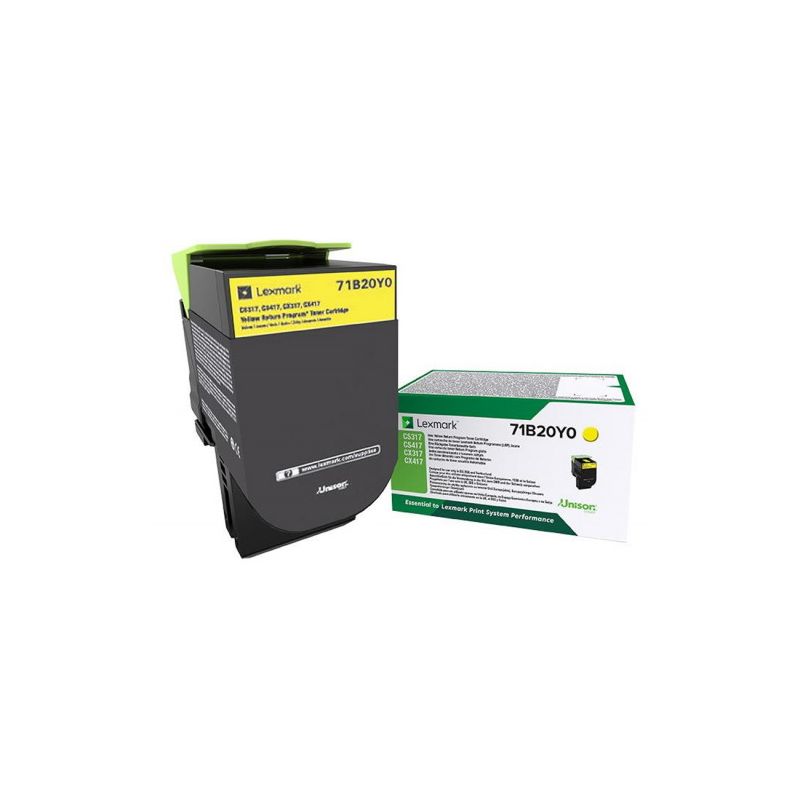 Lexmark 71B20Y0 - Originaltoner 71B20Y0 - Yellow