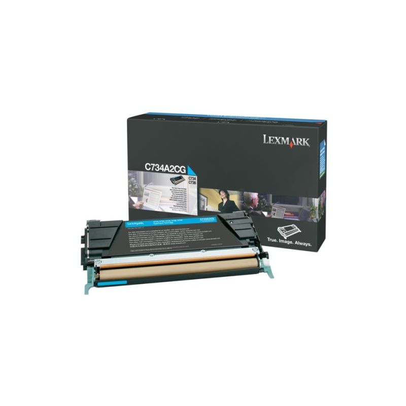 Lexmark 734 - Originaltoner C734A1CG - Cyan