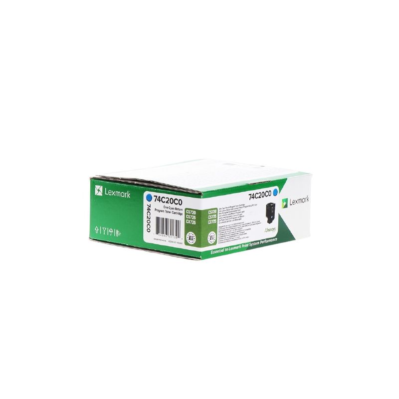 Lexmark 742 - Original Toner 74C20C0 - Cyan